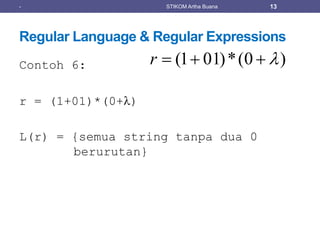 Regular Expression - TBO - Materi 4 | PPTX