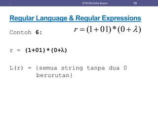 Materi 4 Regular Expression | PPTX