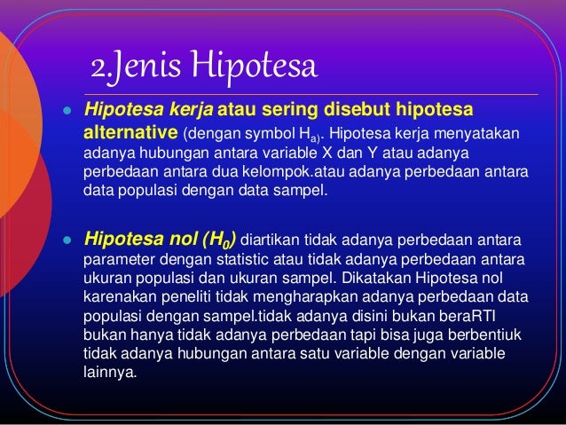 Materi 4 # analisa hipotesa = metodologi riset
