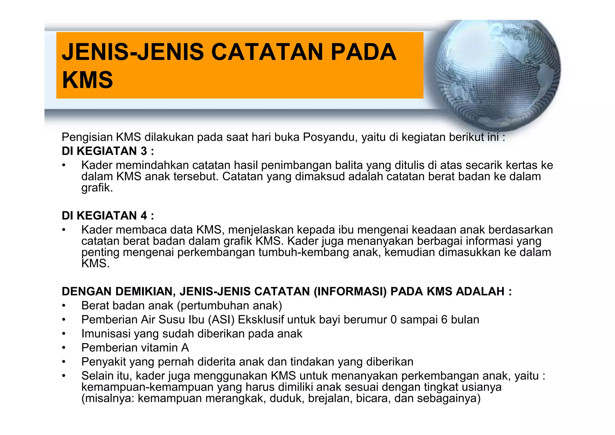 Materi 4 [Pelatihan Kader Posyandu] | PDF