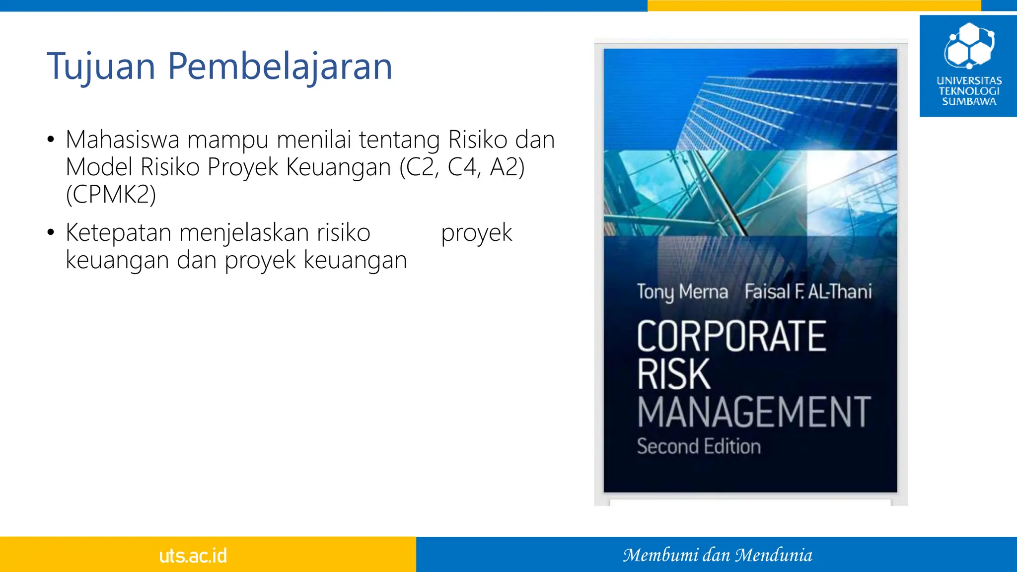 Materi 5 6 Analisis Risiko Bisnis Risiko Keuangan Dan Proyek Pptx