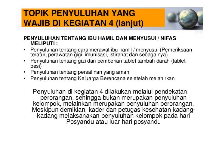 Contoh Materi Penyuluhan Kesehatan Ibu Dan Anak Temukan Contoh