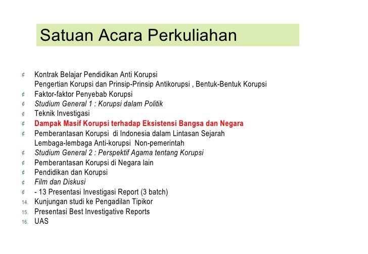 Materi 5 Dampak Korupsi 2010