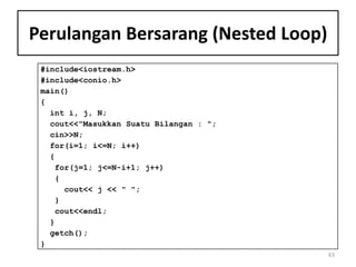 Materi 6. perulangan | PPTX
