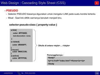 Cascading Style Sheets for Web Development | PDF