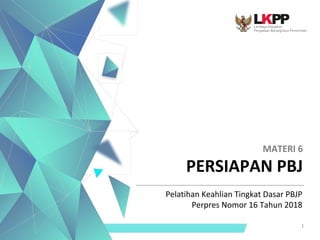 Materi 6 Persiapan Pengadaan barang dan jasa | PDF