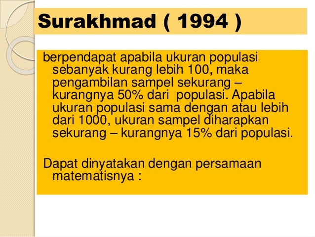 Materi 6 # populasi, sampel dan uji normalitas data