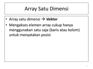 Materi 7. array | PPTX