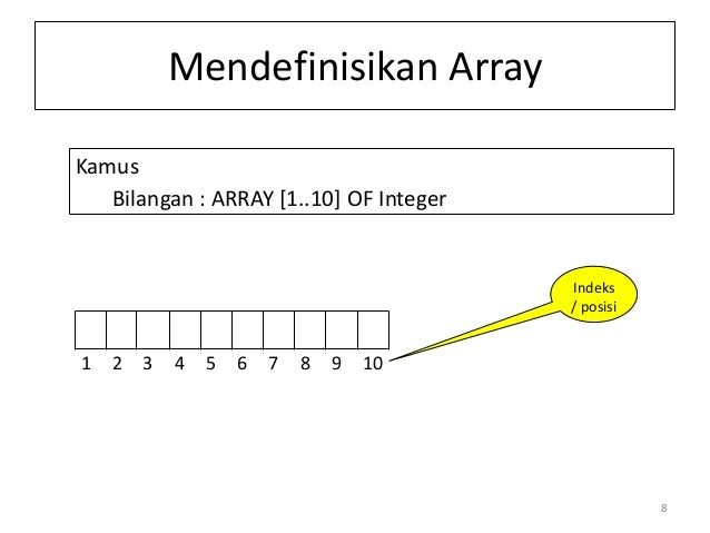 Array 7. Array 7