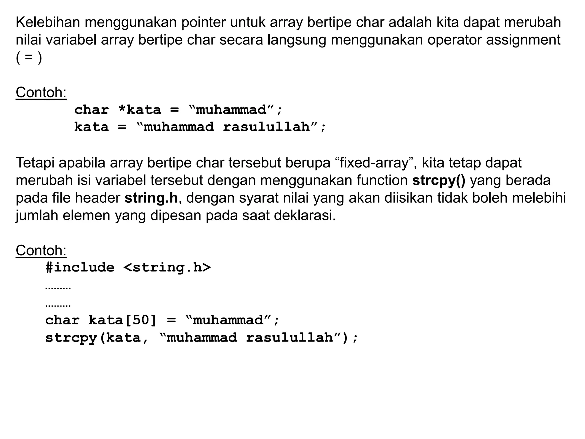 Materi 7 c++ array | PPT