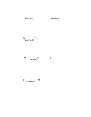 Gambar 8 Gambar 9
(a) (b)
Gambar 10
(a) (b) (c)
Gambar 11
(a) (b)
Gambar 12
 