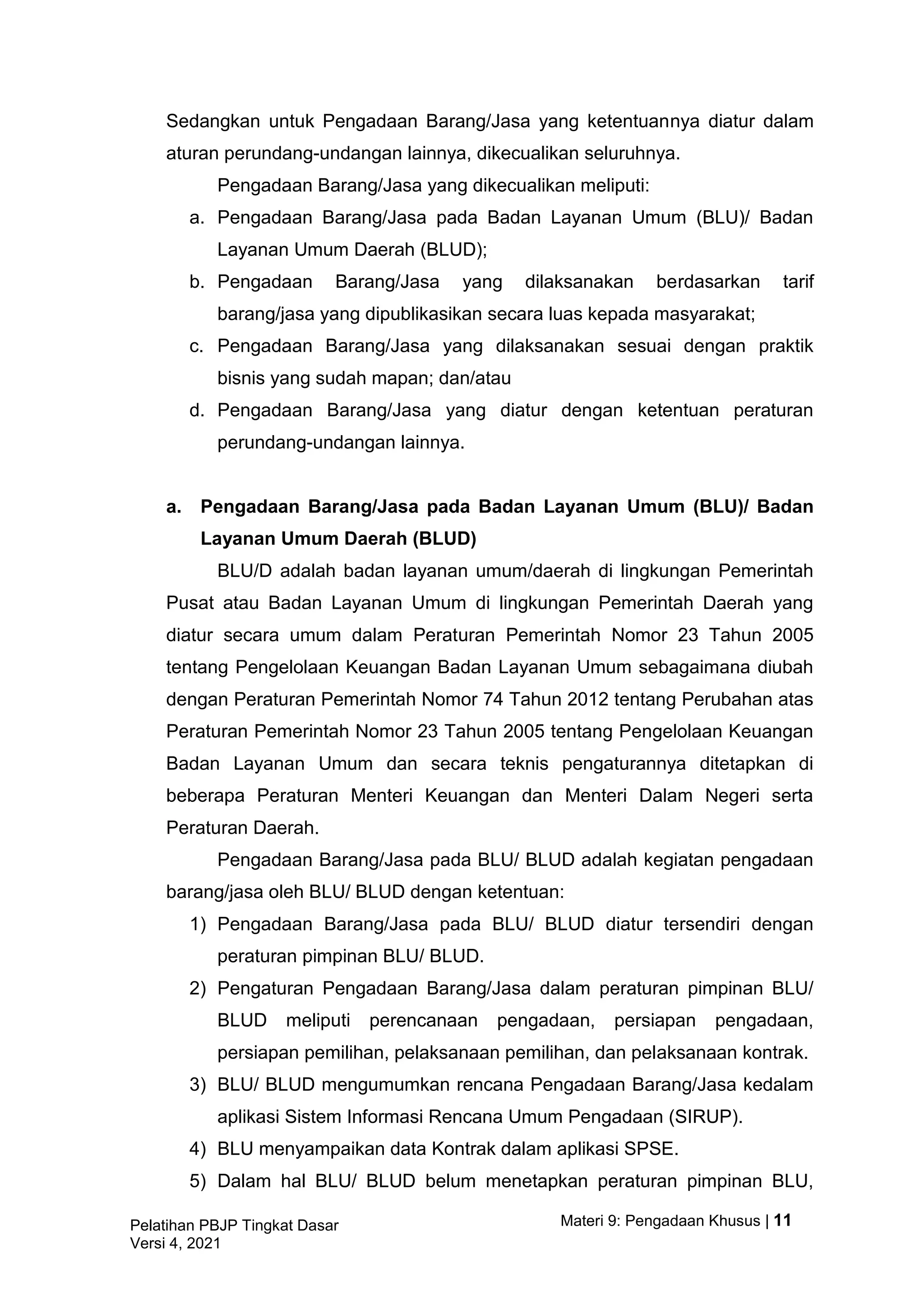 Materi 9 pengadaan khusus - versi 4 | PDF