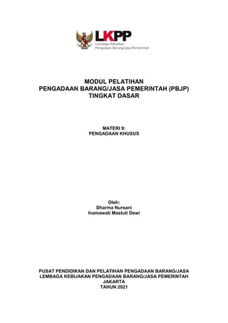 Materi 9 pengadaan khusus - versi 4 | PDF