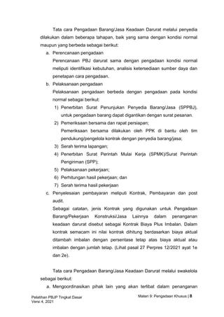 Materi 9 pengadaan khusus - versi 4 | PDF