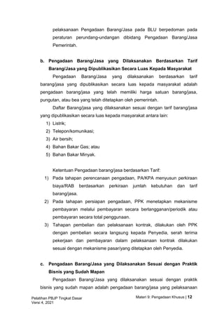 Materi 9 pengadaan khusus - versi 4 | PDF