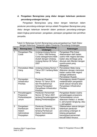 Materi 9 pengadaan khusus - versi 4 | PDF