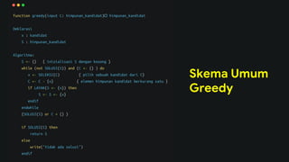Analisis Algoritma - Strategi Algoritma Greedy | PDF