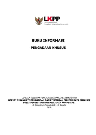 Materi 9 pengadaan khusus | PDF