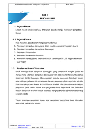 Materi 9 pengadaan khusus | PDF