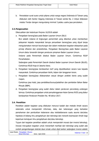 Materi 9 pengadaan khusus | PDF