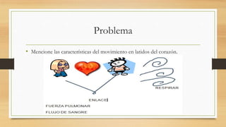 Problema
• Mencione las características del movimiento en latidos del corazón.
 