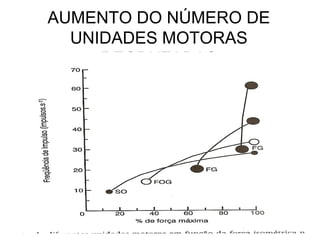 AUMENTO DO NÚMERO DE
  UNIDADES MOTORAS
     RECRUTADAS
 
