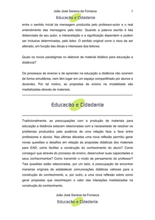 material didatico para educacao a distancia