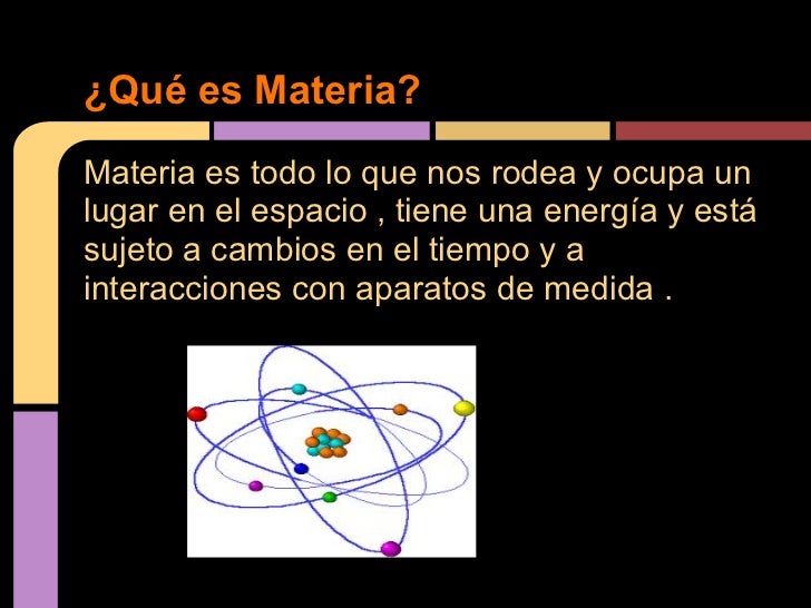 Materia , energía y vida