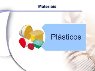 Materiais




      Plásticos
 