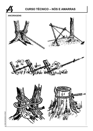 CURSO TÉCNICO – NÓS E AMARRAS

                                 ANCORAGENS
União dos Escoteiros do Brasil




10
 