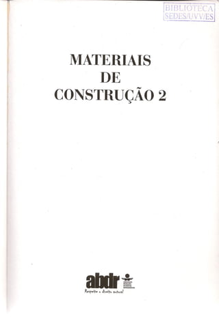 Materiais de construção   volume 2 - bauer - 5ª edição