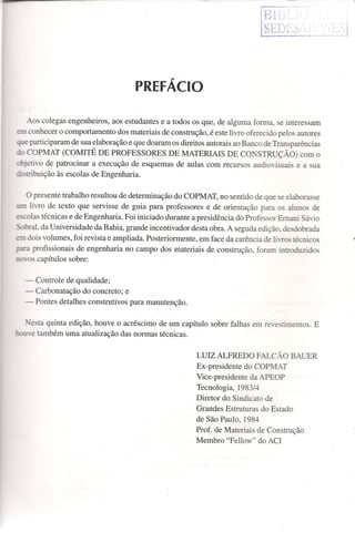 Materiais de construção   volume 2 - bauer - 5ª edição