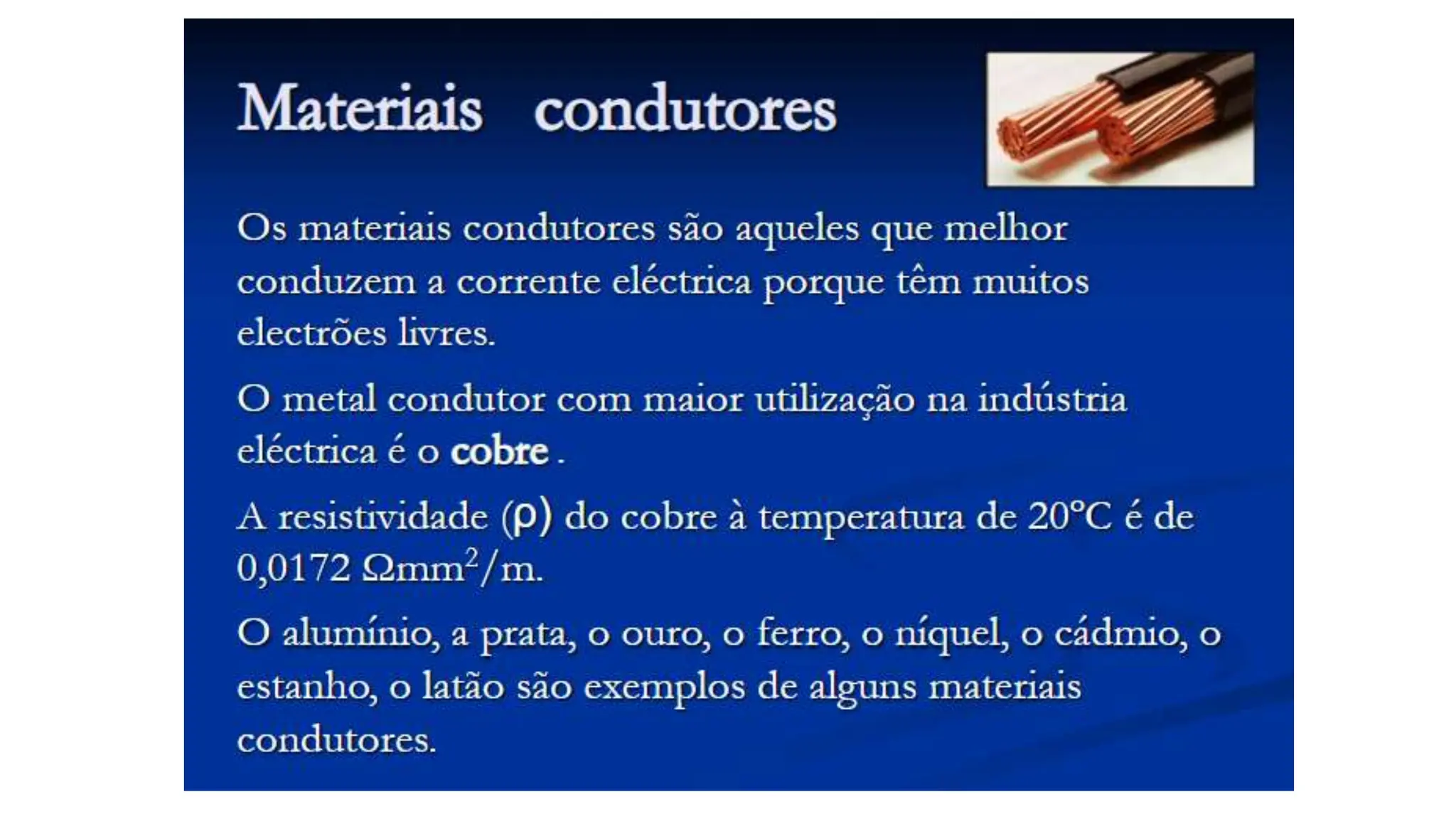 Exemplos De Condutores Eletricos Dê Exemplos De Condutores De Energia