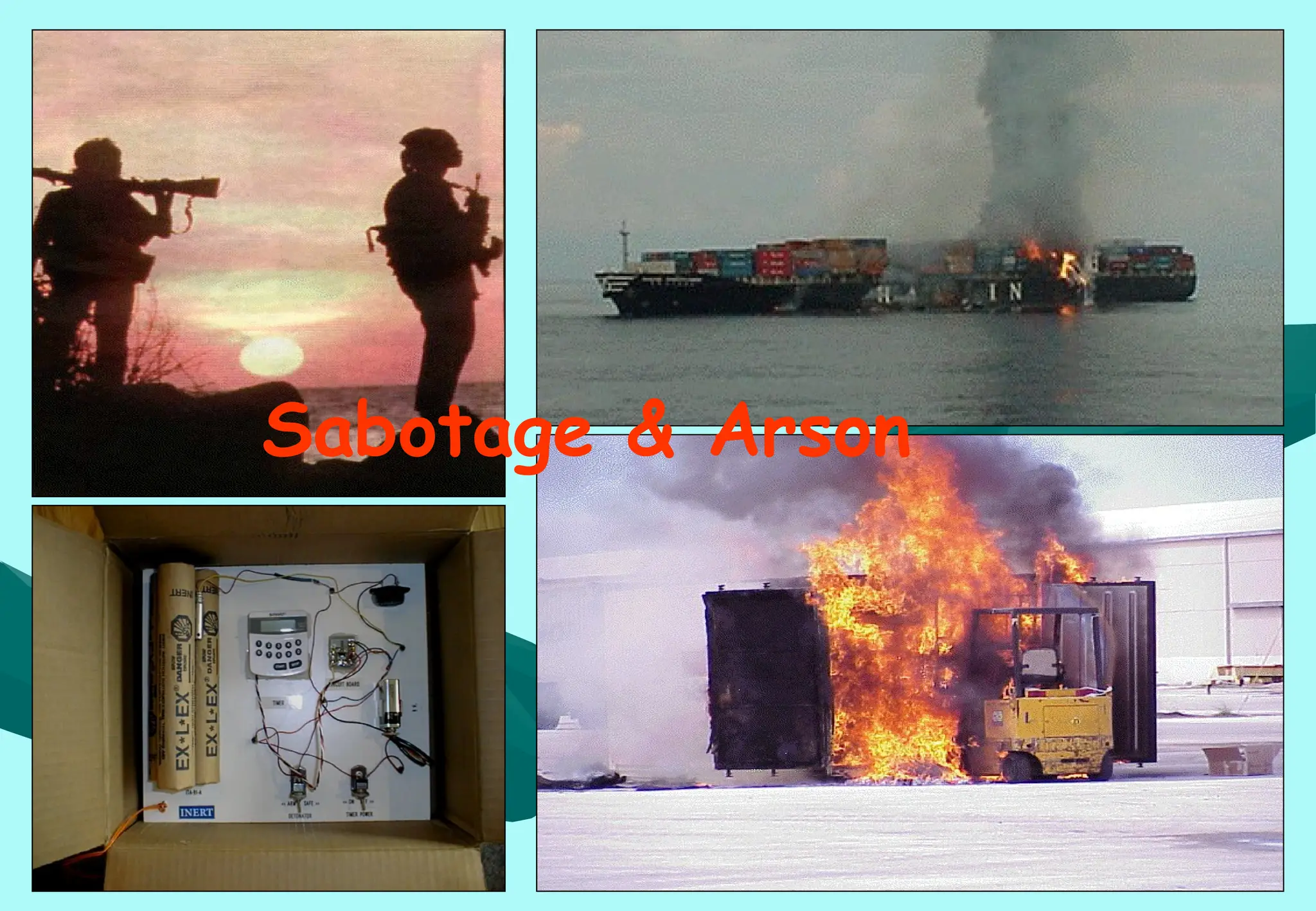 Sabotage & Arson
 