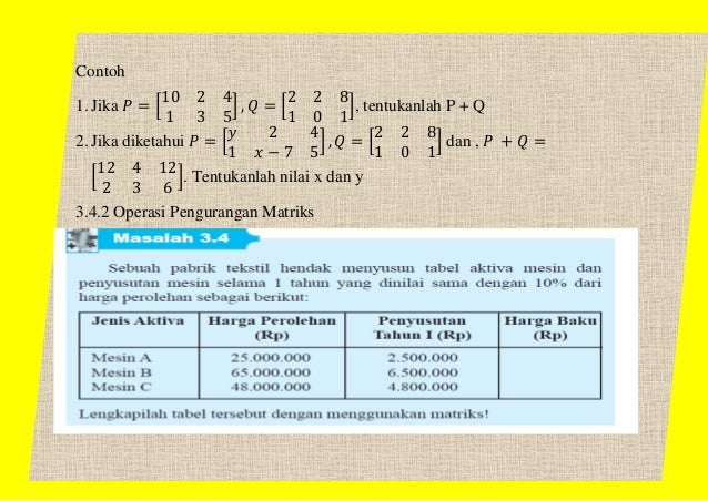 Materi Ajar Matriks Pdf