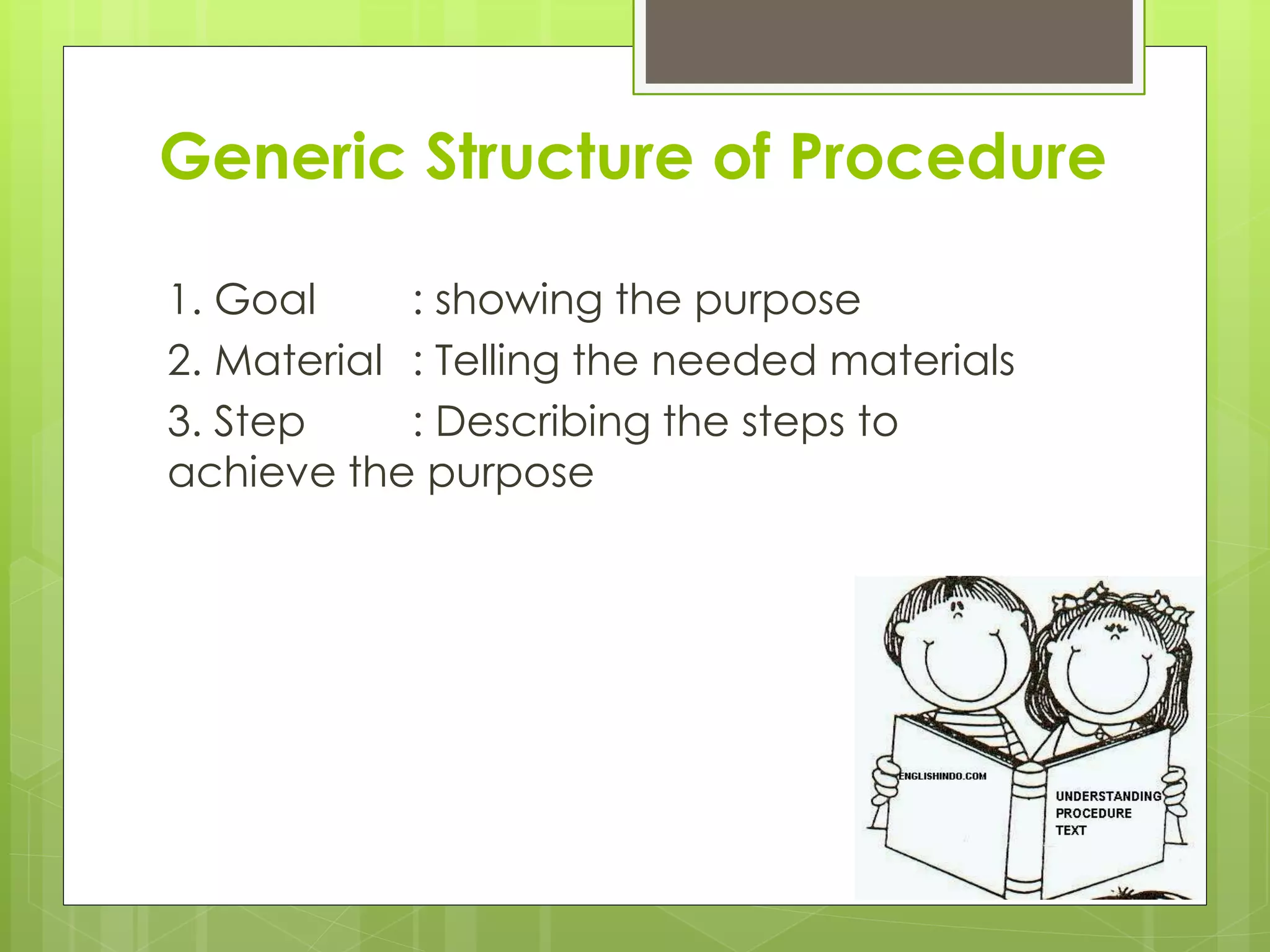 Procedure Text | PPT