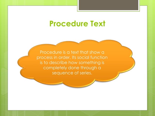 Procedure Text | PPT
