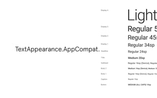 TextAppearance.AppCompat. 
 