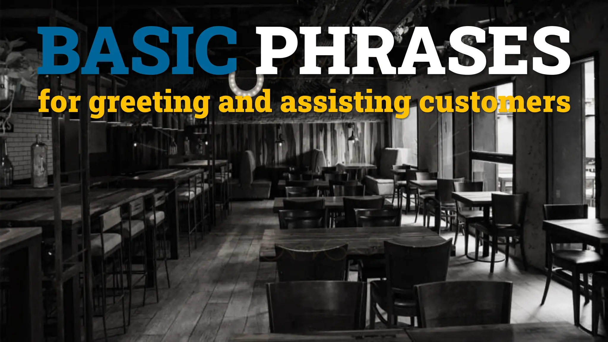 Basic phrases for greeting and assisting costumers | PPSX