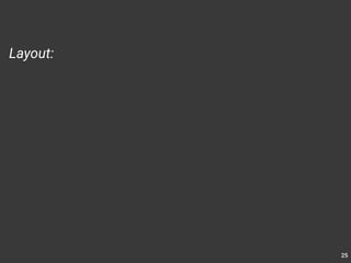 25 
Layout: 
 