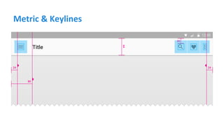 Metric & Keylines
 