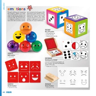 LG0613
Balls Emotions
• 6 pcs; ø 15 cm
Through realizing and recognizing
their emotions, children can under-
stand and han...