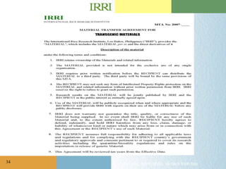 Immaterial Transfer Material Transfer Agreement Phutranslate Final | PPT
