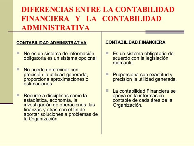 Diferencias Y Similitudes Entre Contabilidad Financiera Y