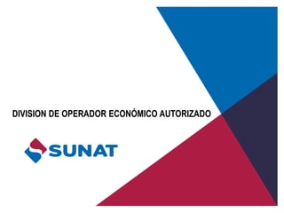 DIVISION DE OPERADOR ECONÓMICO AUTORIZADO
 