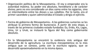Mesopotamia, Organización | PPTX