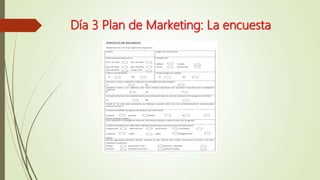 Día 3 Plan de Marketing: La encuesta
 