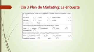 Día 3 Plan de Marketing: La encuesta
 