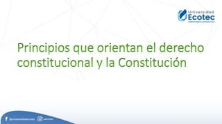 Derecho principios constituciónal pptx