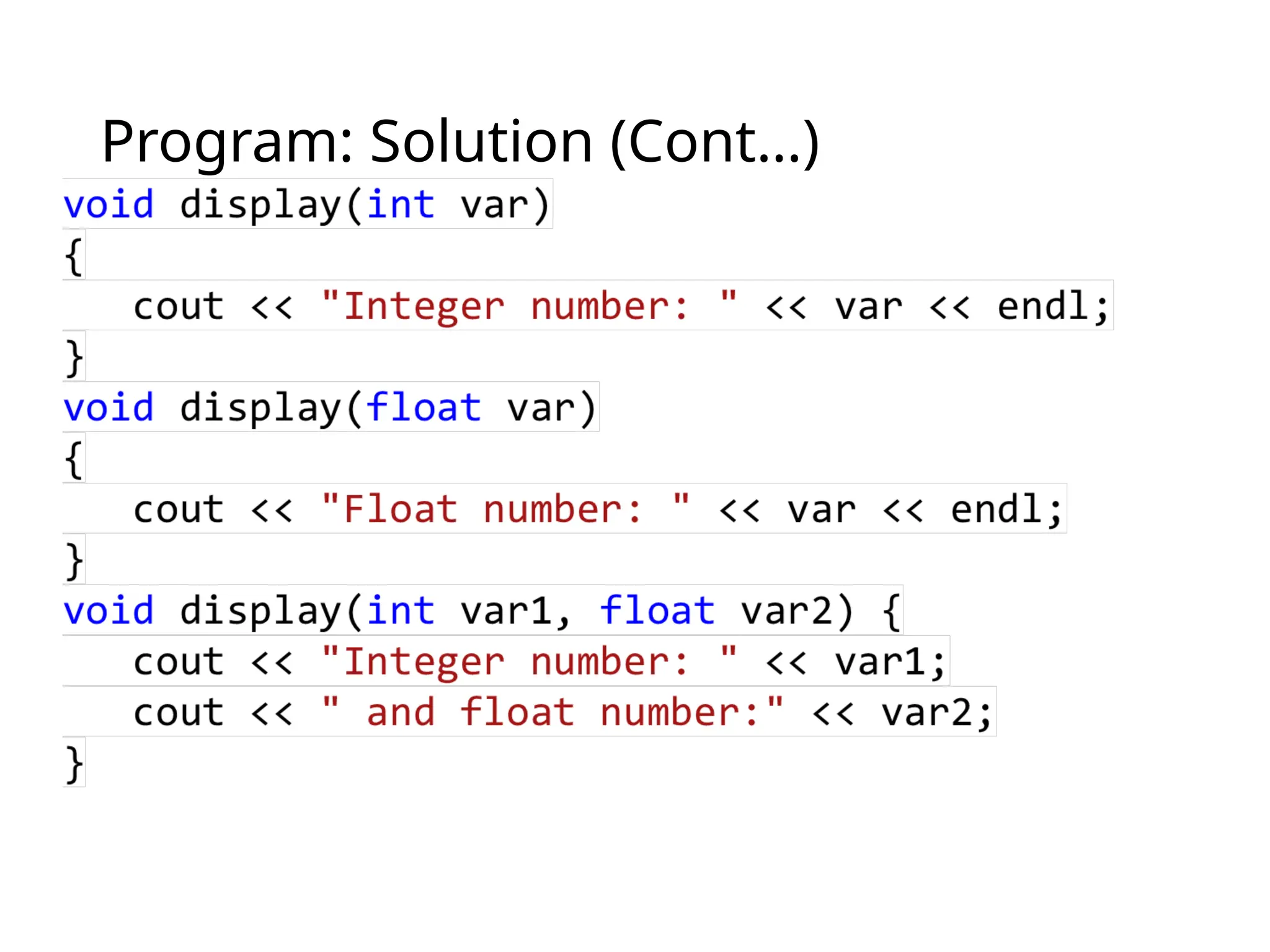 Program: Solution (Cont…)
 
